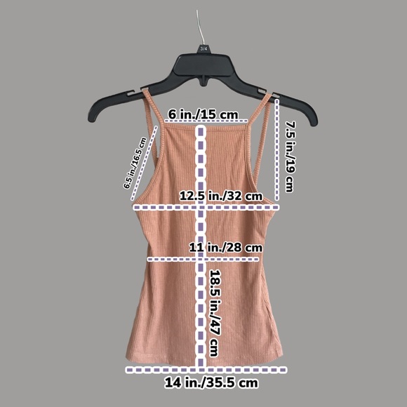 Tan halter tank - Picture 3 of 3